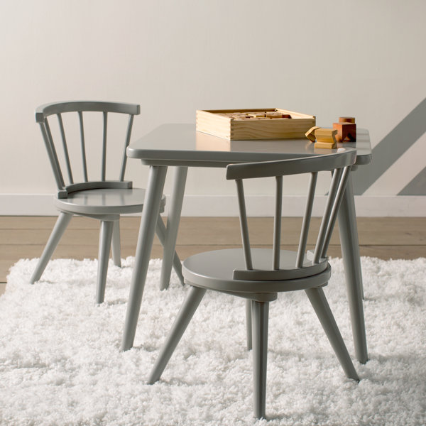 Viv + Rae Justine Windsor 3 Piece Table and Chair Set by Delta ... Viv + Rae Justine Windsor 3 Piece Table and Chair Set by Delta ...