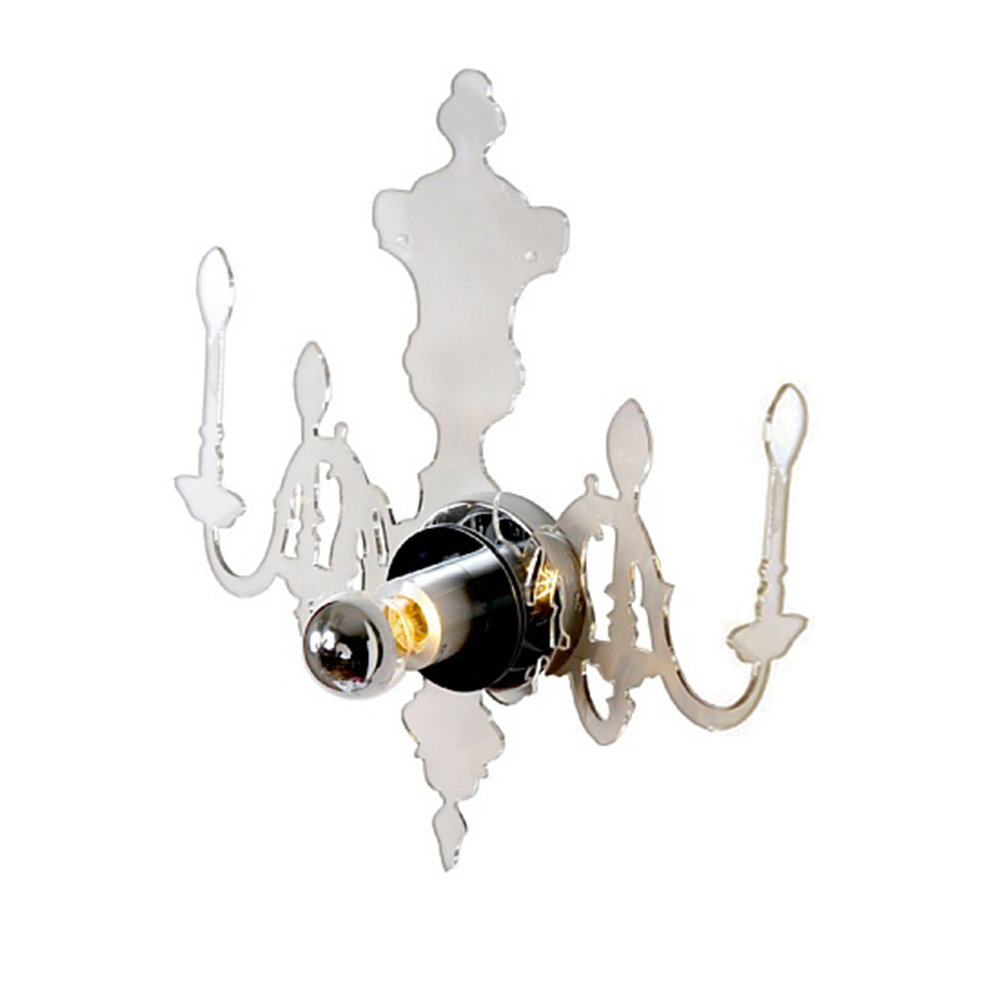 Dcor Design 1 Light Acrylic Chandelier Reflection Wall Sconce Wayfair