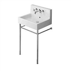 Console Sink With Metal Legs Wayfair Vero Ceramic 24 Console Bathroom Sink With Overflow