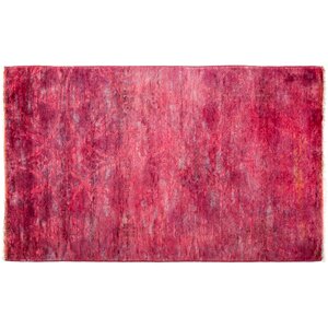 One-of-a-Kind Vibrance Hand-Knotted Pink Area Rug