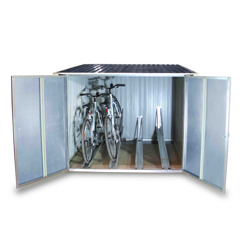 Duramax 6 Ft W X 7 D Metal Lean To Bike Shed Wayfair D Metal Lean To Bike Shed