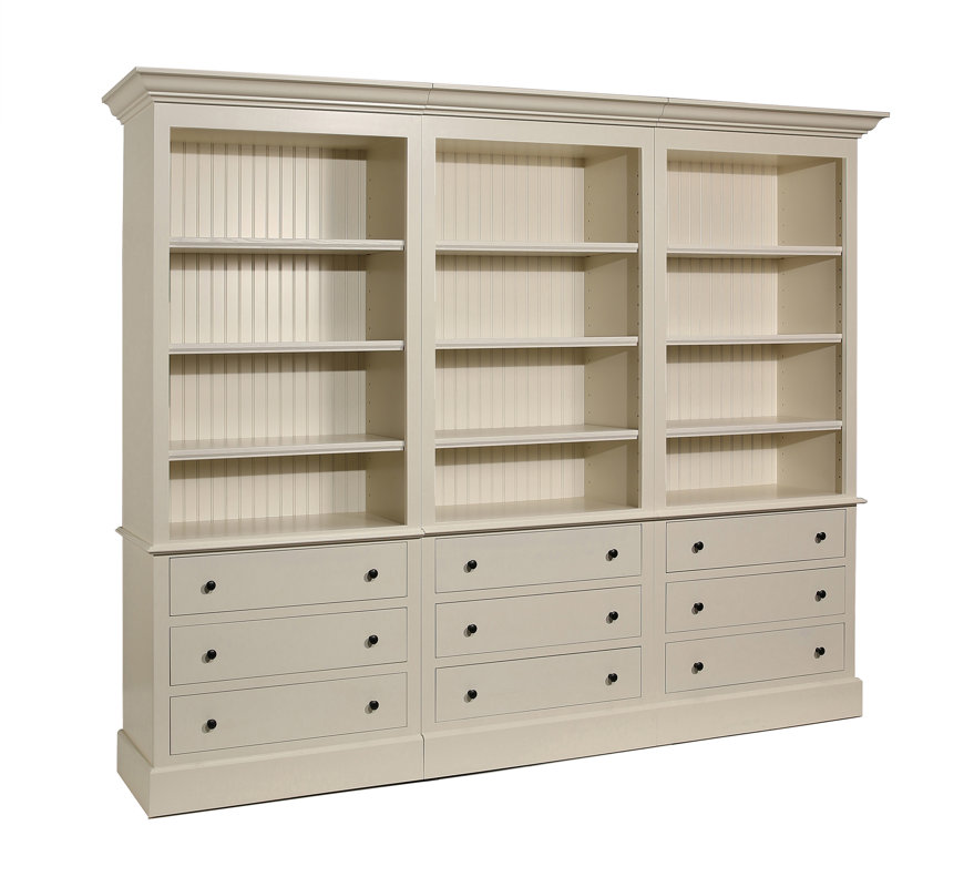French Provincial Bookcase Wayfair French Restoration Kingston Oversized Set Bookcase
