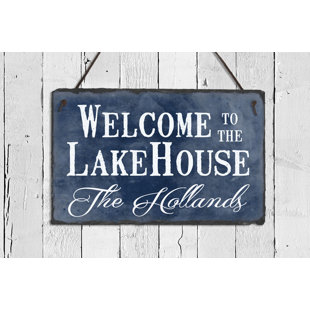 Lake House Wall Decor Wayfair Welcome To The Lake House Wall Décor