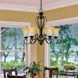 Alluvial 5-Light Shaded Chandelier
