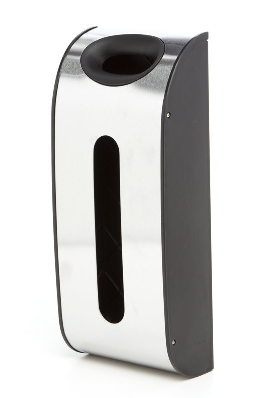 simplehuman Wall Mounted Grocery Bag Dispenser Door Organizer
