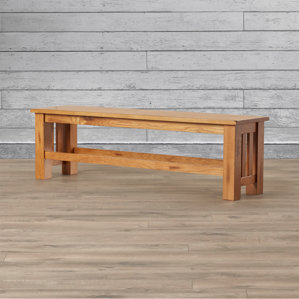 Corwin Wood Bench by Loon Peak