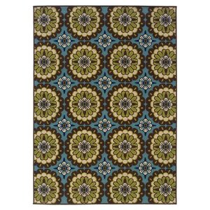 Brendel Blue/Brown Indoor/Outdoor Area Rug