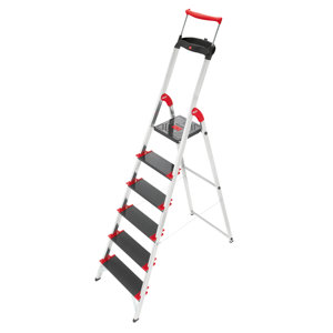 Championsline 6.2 ft Aluminum Step Ladder with 495 lb. Load Capacity