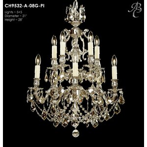 Rosetta 10-Light Crystal Chandelier