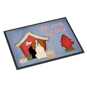 Dog House Cavalier Spaniel Doormat