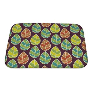 Leaves Beautiful Leaf Pattern Bath Rug