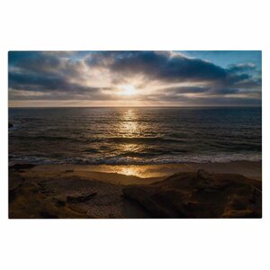 'La Jolla Sunset on Beach' Doormat
