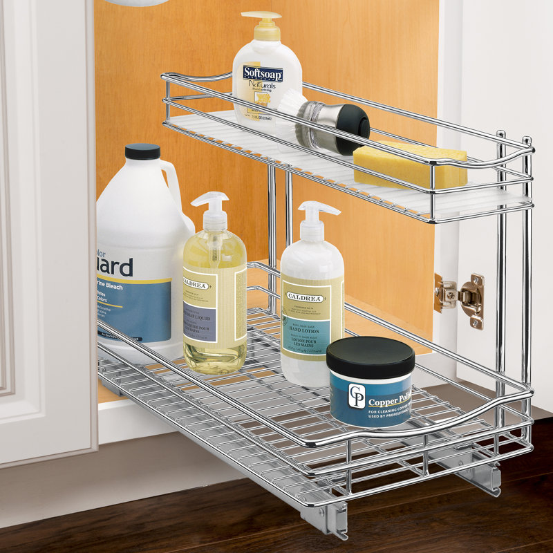 Lynk Roll Out Under Sink Cabinet Organizer - Pull Out Two ...