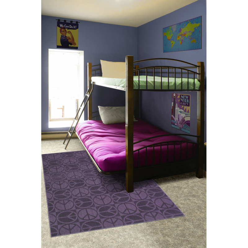 Garland Rug Purple Large Peace Indoor/Outdoor Area Rug ... (800 x 800 Pixel)