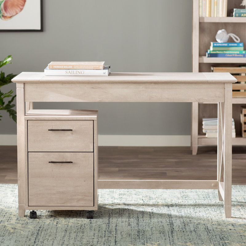 Beachcrest Home Oridatown Writing Desk with 2 Drawer
