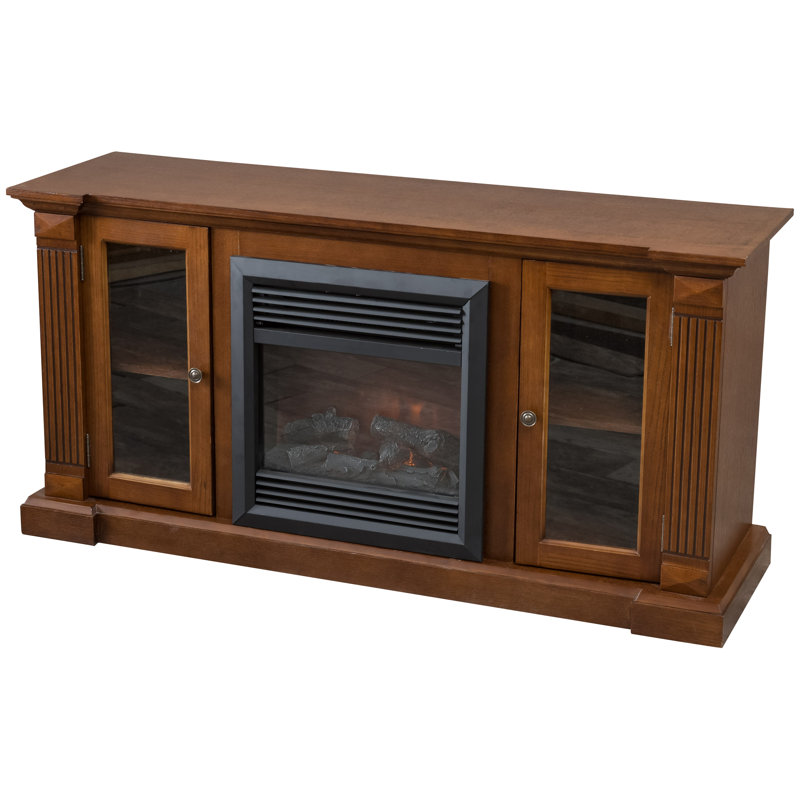 Charlton Home Domingues Entertainment Console Electric Fireplace