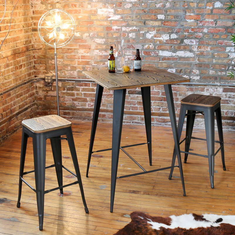 3-Piece Andrew Pub Table Set & Reviews | Joss & Main 3-Piece Andrew Pub Table Set & Reviews | Joss & Main