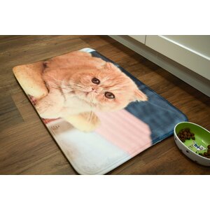 Whimsical Whiskers Exotic Shorthair Kitchen Mat