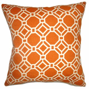 Cadena Chain Link Cotton Throw Pillow