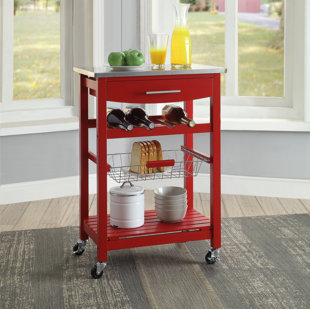 Kitchen Carts Red Islands You Ll Love Wayfair Save