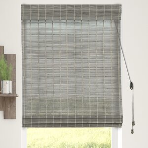 Bamboo Textured Semi-Sheer Roman Shade