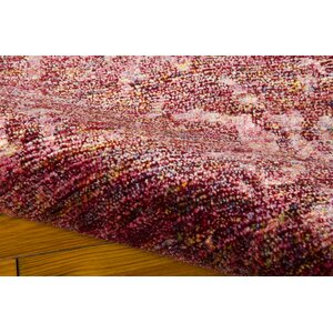Preminger Hand-Knotted Wine Area Rug