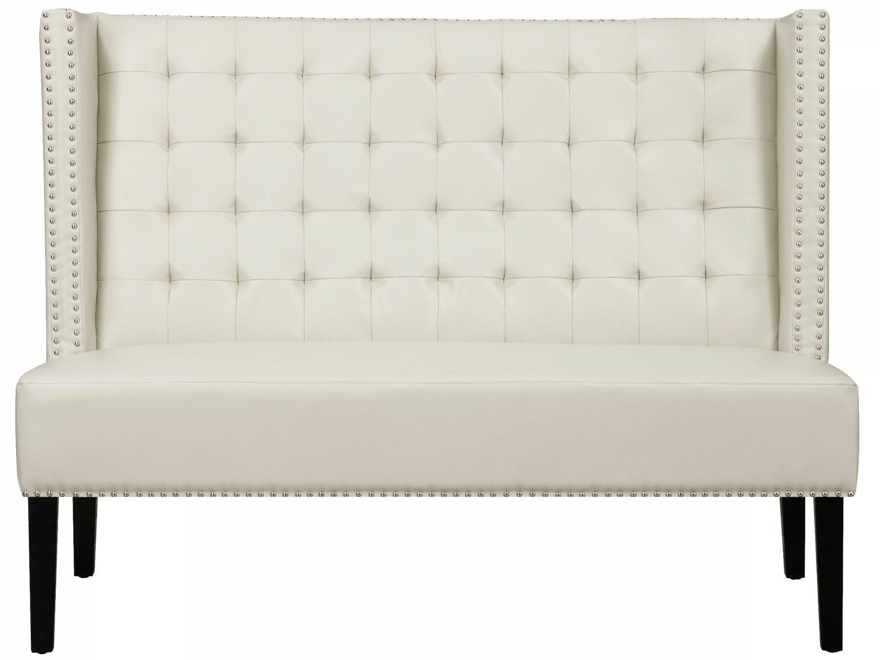 TOV Halifax Faux Leather Banquette Bench Wayfair   Halifax Faux Leather Banquette Bench 