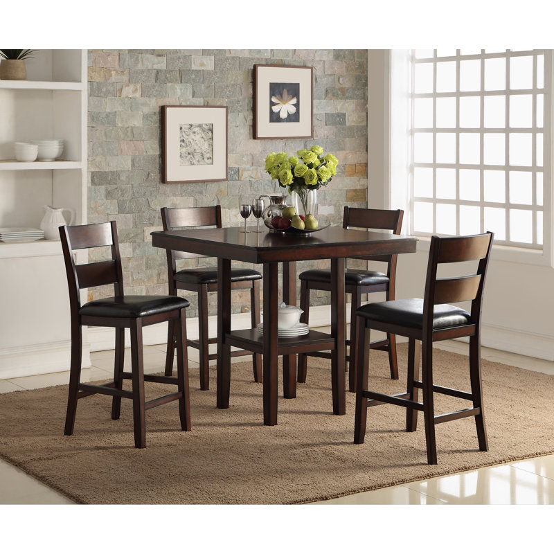 Bernards Cromwell Counter 5 Piece Breakfast Nook Solid Wood Dining Cromwell Counter 5 Piece Breakfast Nook Solid Wood Dining Set