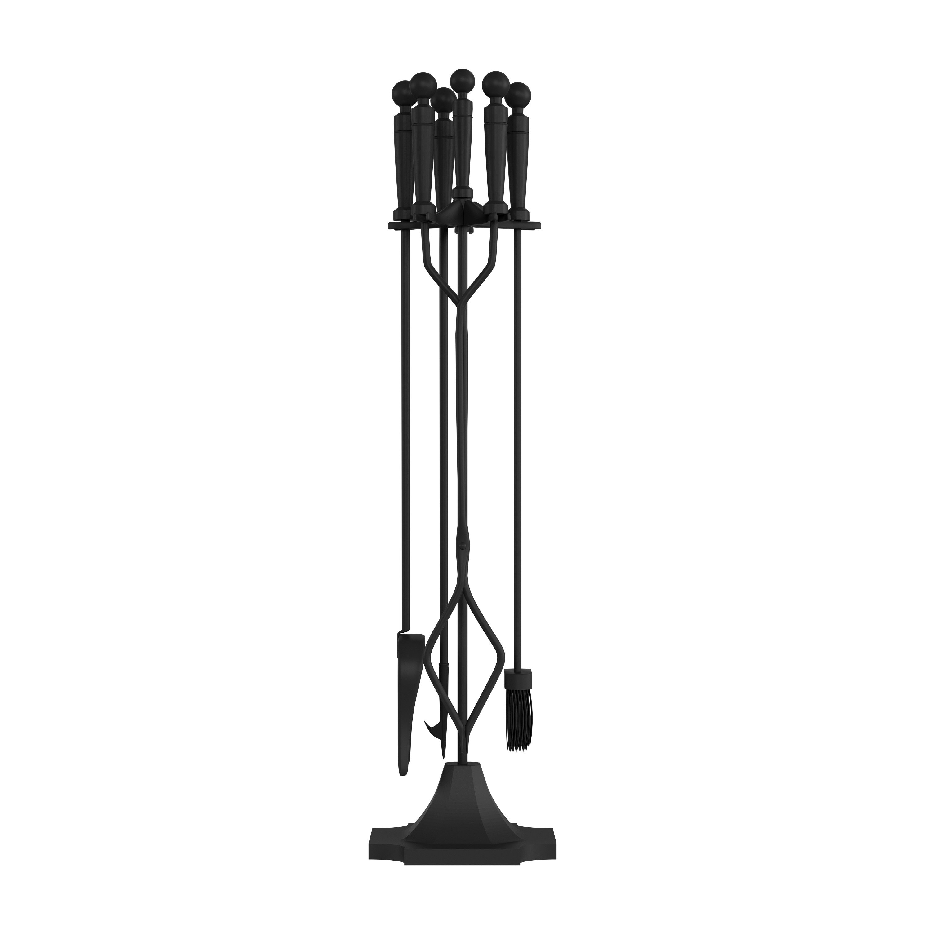 Lavish Home 5 Piece Wrought Iron Fireplace Tool Set Reviews Wayfair