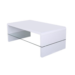 White Gloss Coffee Table Led Wayfair Co Uk Elkton High Gloss Coffee Table