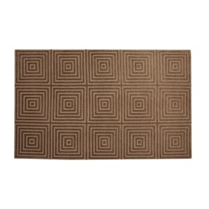 Tawney Hand-Knotted Gold/Brown Area Rug