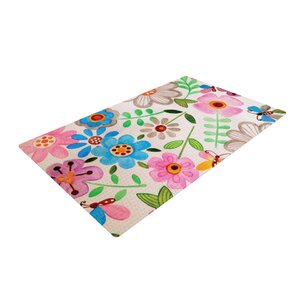 Louise Machado The Garden Pink/Blue Area Rug