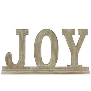 Large Wooden Alphabet Letters Wayfair Achari Wood Alphabet Decor Joy Letter Blocks On Base