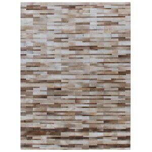 Natural Hide Beige Area Rug