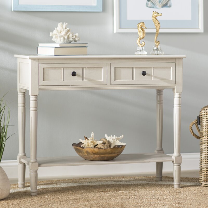 Beachcrest Home Manning 2 Drawer Console Table & Reviews | Wayfair