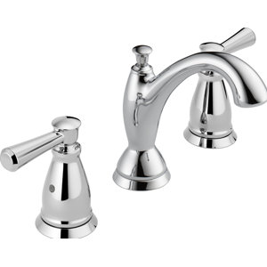 Lindenu0099 Widespread Double Handle Bathroom Faucet with Drain Assembly and Diamond Seal Technology