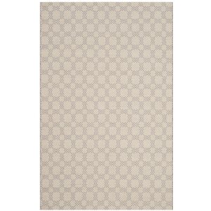 Luzerne Cotton Hand-Woven Silver/Ivory Area Rug