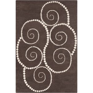 Willow Hand Tufted Wool Brown/Cream Area Rug