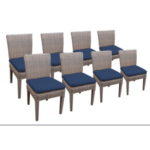 Oasis Patio Dining Chair with Cushion (Set of 8)