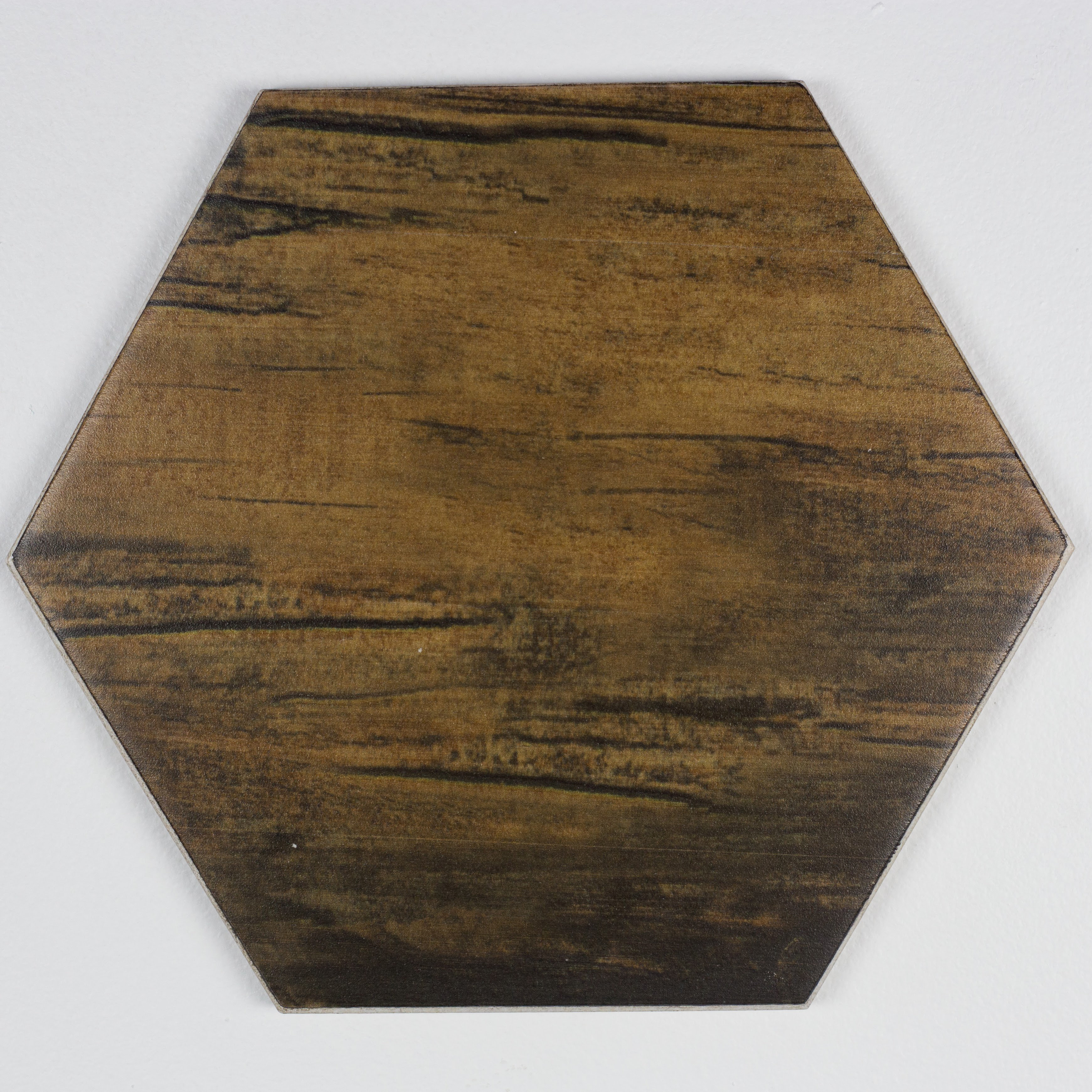 Abolos Wood Hexagon 8 X Ceramic Look Tile In Brown Abolos Wood Hexagon 8 X Ceramic Look Tile In Brown Reviews Wayfair