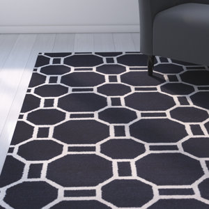 Evangeline Hand-Tufted Indigo Indoor/Outdoor Area Rug