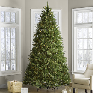 hinged fir trees 9 green fir trees artificial christmas tree with 900 clearwhite lights lights - Pre Lit Decorated Christmas Trees hinged fir trees 9 green fir trees artificial christmas tree with 900 clearwhite lights lights - Pre Lit Decorated Christmas Trees
