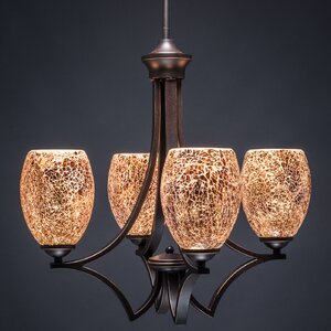 Zilo 4-Light Shaded Chandelier