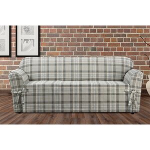 Highland Plaid Box Cushion Sofa Slipcover