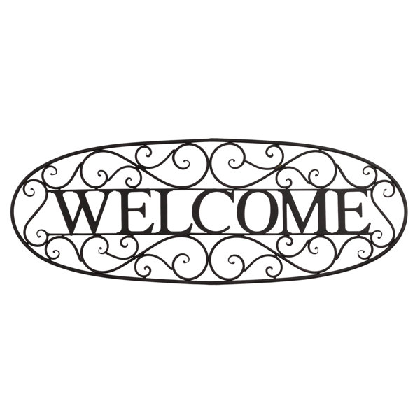 Welcome Wall Decor bayaccents welcome sign wrought iron wall décor & reviews | wayfair Welcome Wall Decor bayaccents welcome sign wrought iron wall décor & reviews | wayfair