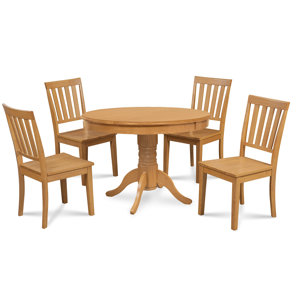 Cedarville 5 Piece Oak Dining Set by Alcott Hill