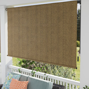 95% UV Block Blackout Brown Outdoor Roller Shade