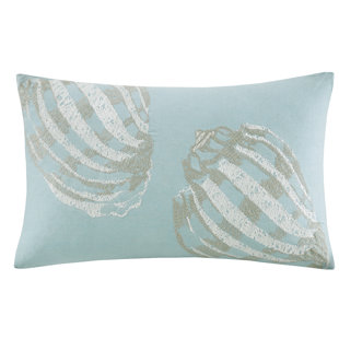 Decorative Pillows Beach Theme Wayfair Cannon Beach Embroidered 100 Cotton Decorative Pillow