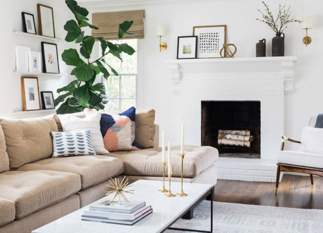 Before And After A Bright Open Living Room Wayfair For A Bright Easy Living Room Refresh Take Inspiration From This E That Proves Few Small Swaps Can Make All The Difference