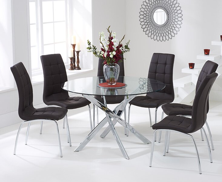 Wade Logan Dawson Dining Set with 6 Chairs & Reviews | Wayfair.co.uk